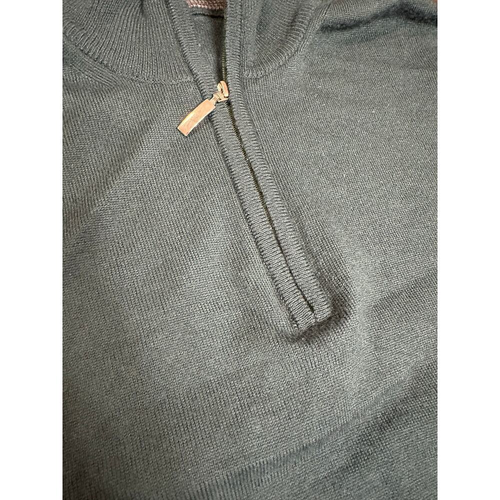 Merino Wool Blend Sweater Men XL Layer Outdoor Winter Warm Old Money Academia - Picture 8 of 8